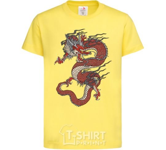 Kids T-shirt Dragon цветной cornsilk фото