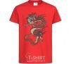 Kids T-shirt Dragon цветной red фото
