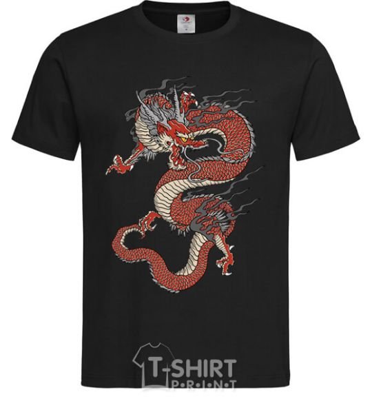 Мужская футболка Dragon цветной Черный фото