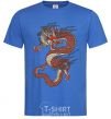 Мужская футболка Dragon цветной Ярко-синий фото