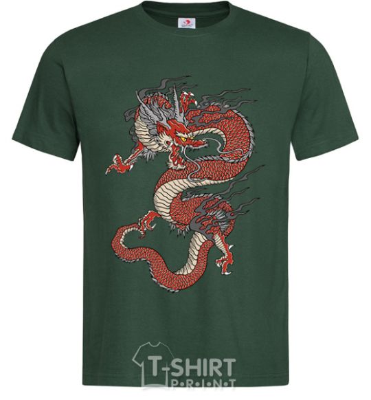 Мужская футболка Dragon цветной Темно-зеленый фото