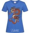 Женская футболка Dragon цветной Ярко-синий фото