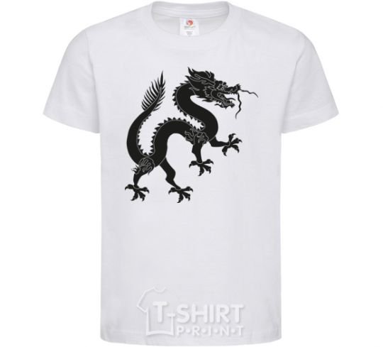 Kids T-shirt Dragon smile White фото