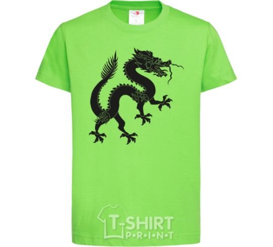 Kids T-shirt Dragon smile orchid-green фото