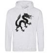 Men`s hoodie Dragon smile sport-grey фото