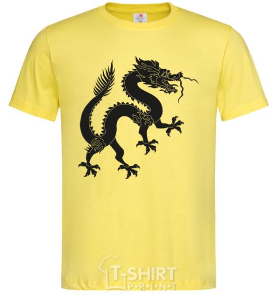 Men's T-Shirt Dragon smile cornsilk фото