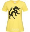 Women's T-shirt Dragon smile cornsilk фото
