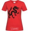 Women's T-shirt Dragon smile red фото