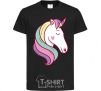 Kids T-shirt Heart unicorn black фото