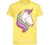 Kids T-shirt Heart unicorn cornsilk фото