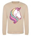 Sweatshirt Heart unicorn sand фото