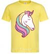 Men's T-Shirt Heart unicorn cornsilk фото