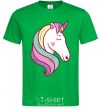 Men's T-Shirt Heart unicorn kelly-green фото