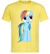 Men's T-Shirt Blue unicorn cornsilk фото