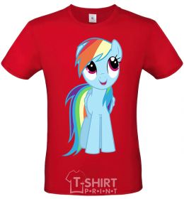 Men's T-Shirt Rainbow pony White фото