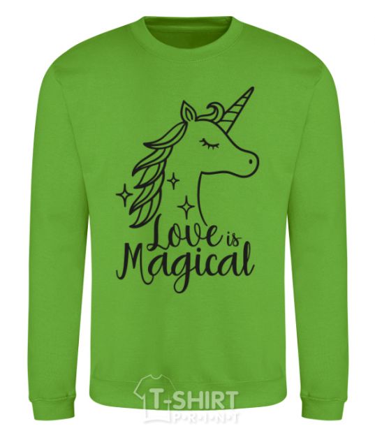 Sweatshirt Unicorn love orchid-green фото