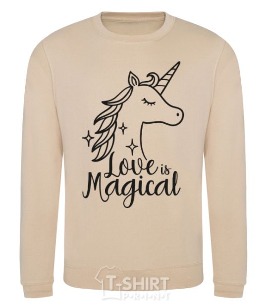 Sweatshirt Unicorn love sand фото