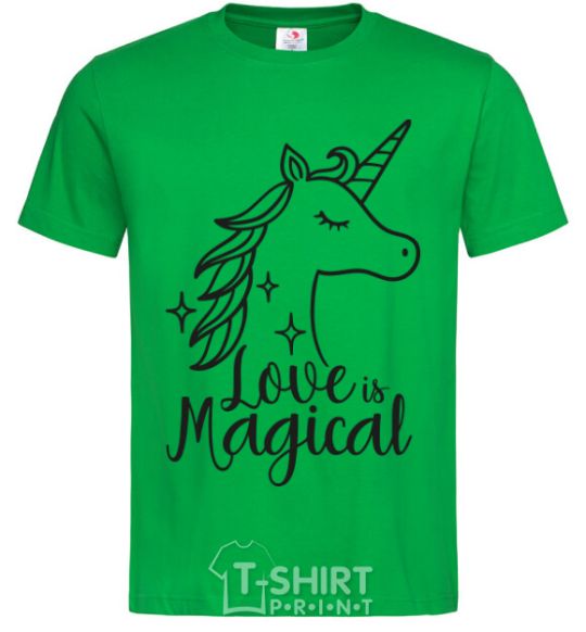 Men's T-Shirt Unicorn love kelly-green фото