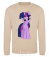 Sweatshirt A purple unicorn sand фото