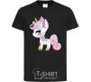 Kids T-shirt Cute unicorn black фото