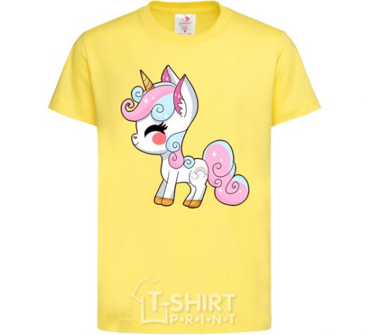 Kids T-shirt Cute unicorn cornsilk фото