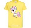 Kids T-shirt Cute unicorn cornsilk фото