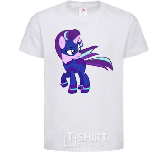 Kids T-shirt Purple unicorn White фото