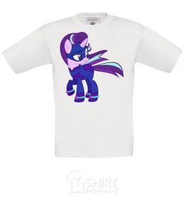 Kids T-shirt Purple unicorn White фото