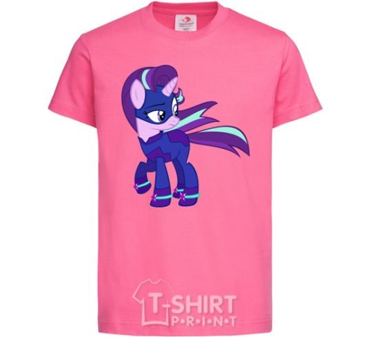 Kids T-shirt Purple unicorn heliconia фото