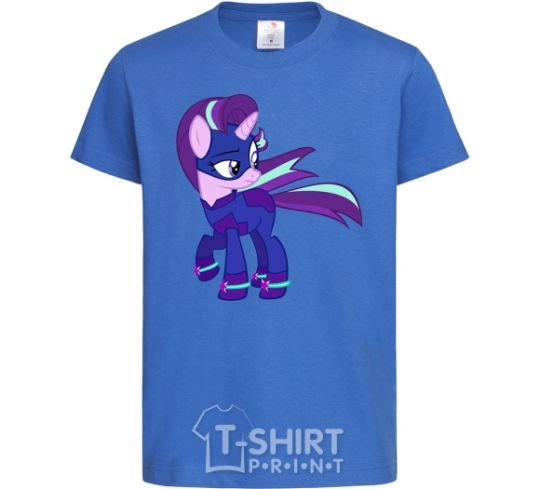 Kids T-shirt Purple unicorn royal-blue фото