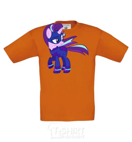 Kids T-shirt Purple unicorn cornsilk фото