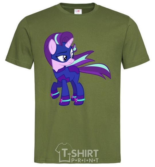 Men's T-Shirt Purple unicorn millennial-khaki фото