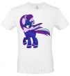 Men's T-Shirt Purple unicorn White фото