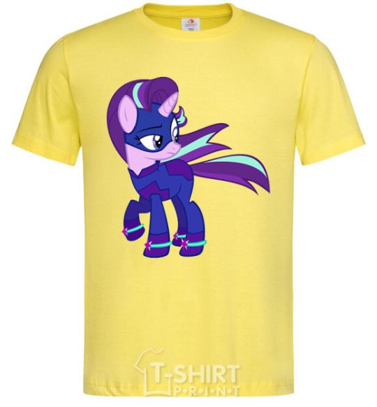 Men's T-Shirt Purple unicorn cornsilk фото