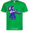 Men's T-Shirt Purple unicorn kelly-green фото