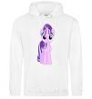 Men`s hoodie Unicorn smile White фото