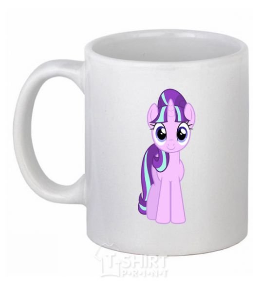 Ceramic mug Unicorn smile White фото