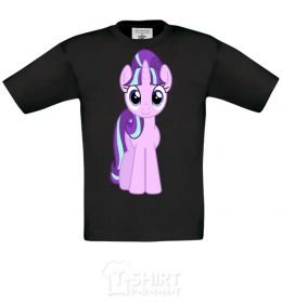 Kids T-shirt Unicorn smile black фото