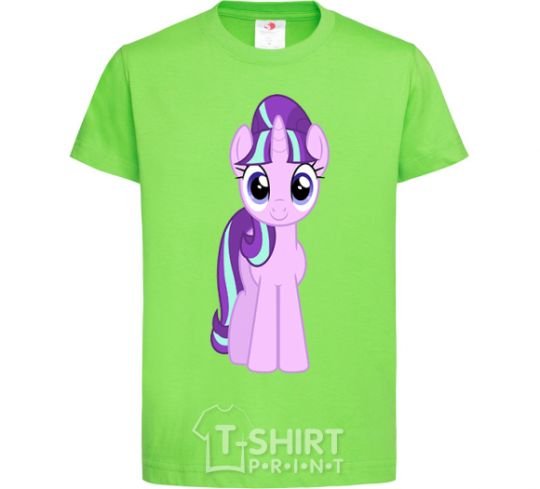 Kids T-shirt Unicorn smile orchid-green фото