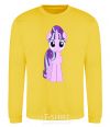 Sweatshirt Unicorn smile yellow фото