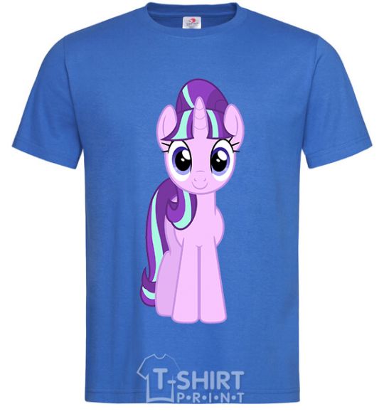 Men's T-Shirt Unicorn smile royal-blue фото