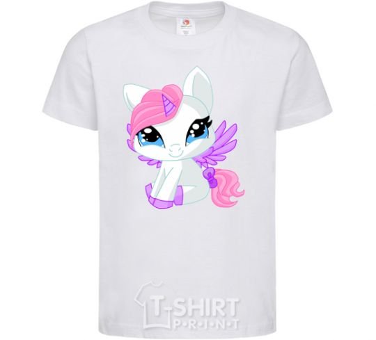 Детская футболка Anime unicorn Белый фото