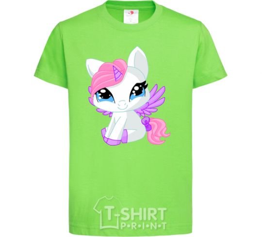 Детская футболка Anime unicorn Лаймовый фото
