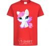 Детская футболка Anime unicorn Красный фото