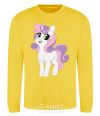 Sweatshirt Lucky unicorn yellow фото