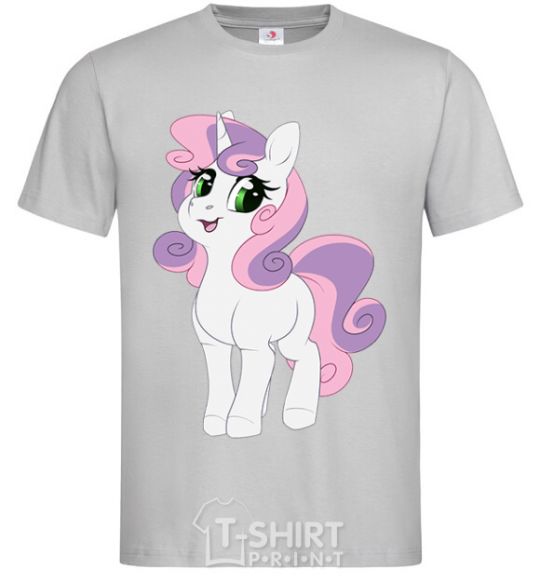 Men's T-Shirt Lucky unicorn grey фото