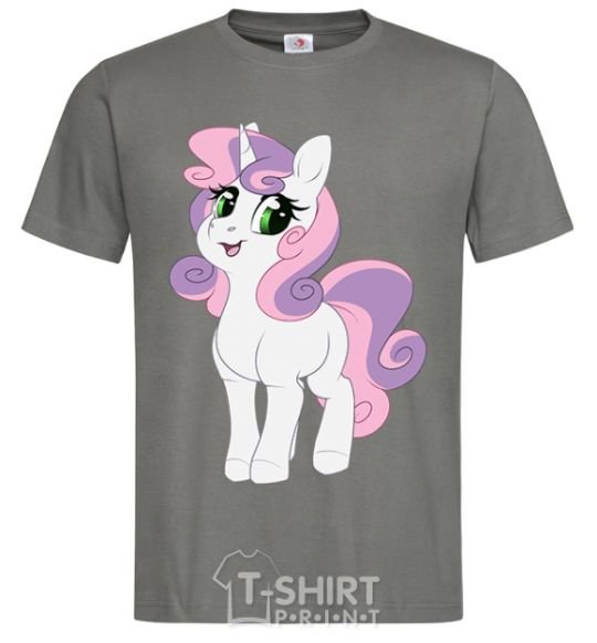 Men's T-Shirt Lucky unicorn dark-grey фото