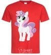 Men's T-Shirt Lucky unicorn red фото