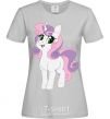 Women's T-shirt Lucky unicorn grey фото