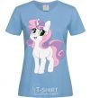 Women's T-shirt Lucky unicorn sky-blue фото